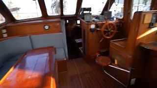 Celestial Pilothouse 50 for sale in Portland Oregon Interior walk through [upl. by Ardath796]