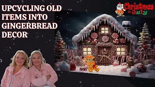 Upcycle Old Items into Adorable Gingerbread Themed Decor  Christmas in July Thrift Flip Road Trip [upl. by Merta]