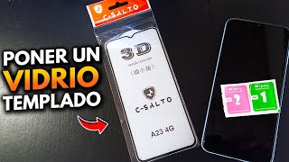 CÓMO PONER UN VIDRIO TEMPLADO AL CELULAR SIN DEJAR BURBUJAS DE AIRE [upl. by Anor]