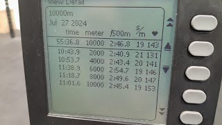 10km Rowing Concept2 rowlympics [upl. by Ssidnac512]