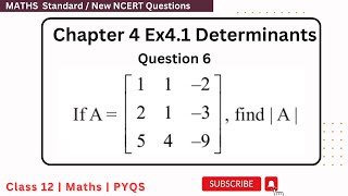 Class 12 Ex 41 Q6 Math  Determinants  Q6 Ex 41 Class 12 Math  Ex 41 Q6 Class 12 Math [upl. by Cnahc]