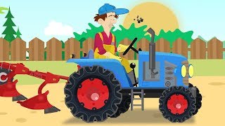 Construction Machinery For Baby and Excavator Street Vehicles  Cartoon Excavator for Kids [upl. by Serene654]