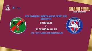 LIVE QFA Division 2 North ALPHA Sport Cup Reserves Grand Final  Sandgate v Alexandra Hills [upl. by Letnahs]