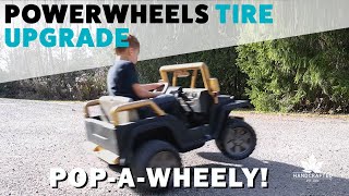 PowerWheels Tire Upgrade [upl. by Yedoc]