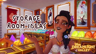 Aesthetically pleasing STORAGE ROOM IDEAS 🏰 Disney Dreamlight Valley [upl. by Atiniuq]