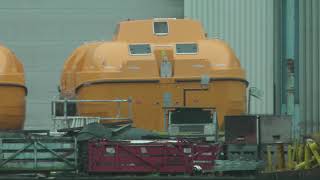 Disney Wish  Next Lifeboats arrived at Meyer Werft 22022022  HD 1080p [upl. by King]