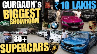 GURGAON Biggest Luxury Cars Showroom With 80 Cars Stock  YDMC [upl. by Sholeen]