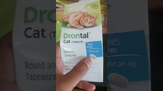 DOSIS OBAT CACING quotDRONTAL CATquot UNTUK KUCING BERAT DIBAWAH 1KG [upl. by Ozneral4]