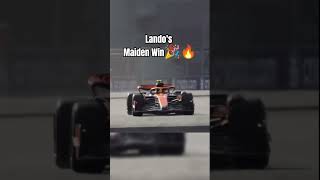 Landos First win🥳shorts landonorris f1subscribe [upl. by Cattima240]