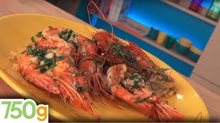 Recettes de Gambas flambées  750g [upl. by Aneelahs422]