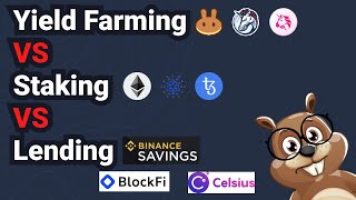 Yield Farming VS Staking VS Lending [upl. by Adnohryt]