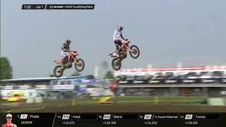 Gajser vs Prado MXGP RAM Qualifying Race  Liqui Moly MXGP of Germany 2024 [upl. by Holofernes]