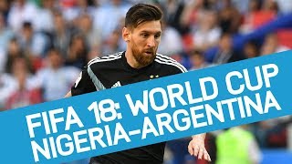 Mondiali Russia 2018 Nigeria vs Argentina del 26 giugno chi vincerà Pronostico FIFA 18 [upl. by Nrehtak]