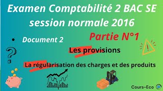 correction de lexamen national  comptabilité 2 BAC SE session normale 2016 [upl. by Chester438]