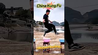 Chinese Qinggong Stunt Water Floating kungfu martialarts wushu fitness sports [upl. by Eiramaliehs]