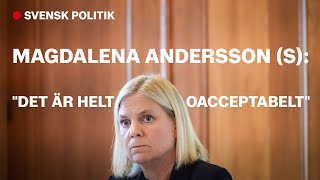 Andersson om Socialdemokraternas lotteri [upl. by Aronos]