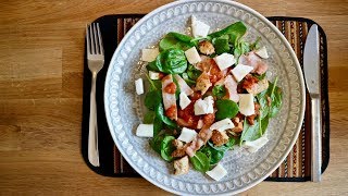 Spinat Salat Schnell einfach und Gesund [upl. by Ruthe896]