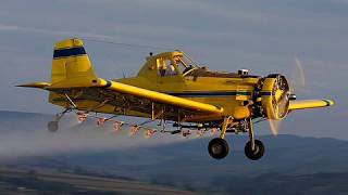 AVIONES DE FUMIGACIÓN AEROAPLICADORES CROP DUSTER [upl. by Lewse]