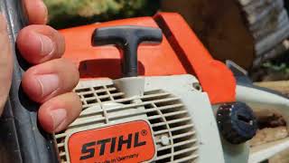 Stihl 026 chainsaw 12700 rpm [upl. by Trab]