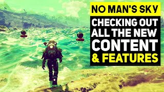 No Mans Sky Aquarius  Checking Out All The New Content and Update Features [upl. by Merna]