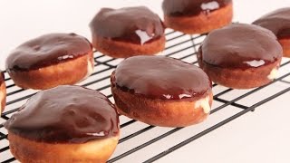 Homemade Boston Cream Donuts Recipe  Laura Vitale  Laura in the Kitchen Episode 867 [upl. by Monsour]