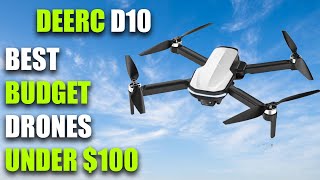 DEERC D10 DRONE REVIEW  BEST DRONE UNDER 100 [upl. by Llerot]