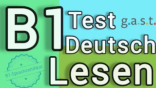 DTZ Deutschtest Die Vorbereitung für B1 Prüfung LESEN [upl. by Pilihp]