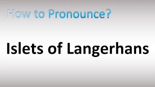 How to Pronounce Islets of Langerhans [upl. by Aerdnaed339]