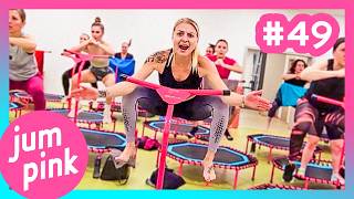 Jumpink 49  Jumping fitness class  Rebound workout fitness on trampoline [upl. by Mechling]