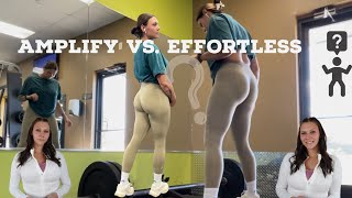 AMPLIFY VS EFFORTLESS BATTLE OF THE SCRUNCH CONTOUR LEGGINGS ONER VS ALPHALETE WHICH IS BETTER [upl. by Demmahum]