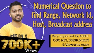 Lec45 Find Range Network Id Host Broadcast address with Numerical Examples in Hindi [upl. by Aziar953]