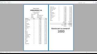 CONFIGURACION HOJA IMPRESION TICKET POS EXCEL [upl. by Pugh]