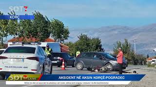 Korçë Aksident në aksin PogradecKorçë  Lajme Sot 7 [upl. by Kristofor]