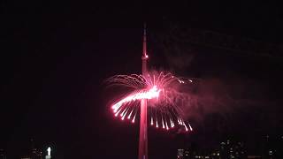 Canada 150  Toronto CN Tower Fireworks [upl. by Salinas612]