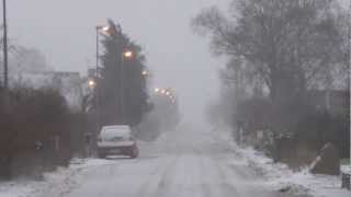 Major snowstorm hits Denmark before Christmas [upl. by Danzig]