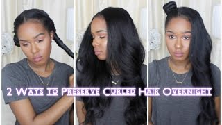 2 Ways to Preserve Curled Hair Overnight [upl. by Groh]