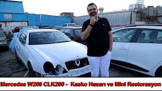 Mercedes W208 CLK200  Kasko Hasarı ve Mini Restorasyon [upl. by Mcgrody]