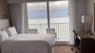 Marriott Suites on Sand Key Clearwater Beach FL Hotel Room Tour [upl. by Kilah]