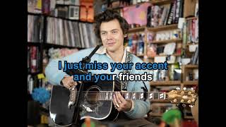 Harry Styles  Cherry  Tiny Desk Version  Karaoke  No lead vocals [upl. by Ettenal]