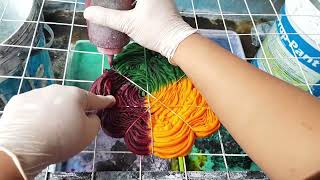 Swirl Rasta Colors Black Stripes Tie Dye T Shirt How To DIY [upl. by Porett]