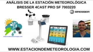 Nueva e innovadora estación meteorológica BRESSER 4CAST PRO SF 7003220 [upl. by Eejan]