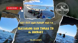 Kayaking Malta San Tumas to IlHofriet [upl. by Nagaem]