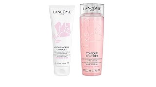 Lancme Confort Toner and Creamy Foam Cleanser [upl. by Engracia]