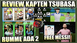 WOW RUMME ADA DUA REVIEW EVENT TSUBASA GRATIS MESSI TSUBASA SIAP MENJADI DONATUR KONAMI HAHAHAHA [upl. by Berni]