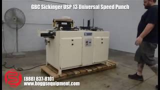 GBC Sickinger USP 13 Universal Speed Punch [upl. by Radie584]