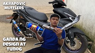 Akrapovic Exhaust Pipe w silencer  Aerox 155  Full Review  Philippines [upl. by Lyram908]