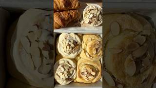 Obsessing over these Almond Croissant Inspired rolls They’re so good  recipe in description [upl. by Initirb633]