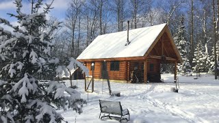 Snow Hits the Homestead Off Grid Solar Power in Winter and Arctic Cold Coming January 2024 [upl. by Ahsuat887]