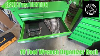 Ernst vs Tekton  19 Tool Wrench Organizer Rack [upl. by Nyrhtak]