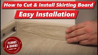 How to Cut amp Install Skirting Board Easy Installation Flooring Skirting Board LARS [upl. by Center266]